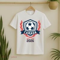 Canada 2026 Vintage Soccer Crest T-Shirt thumb 2