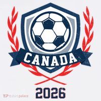 Canada 2026 Vintage Soccer Crest T-Shirt thumb 7