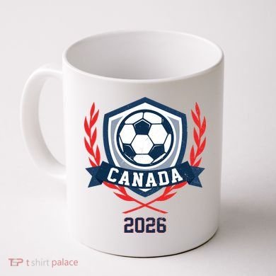 Canada 2026 Vintage Soccer Crest Coffee Mug
