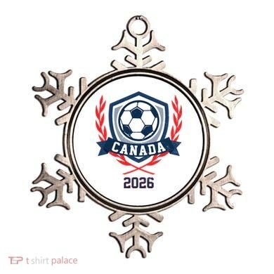 Canada 2026 Vintage Soccer Crest Ornament