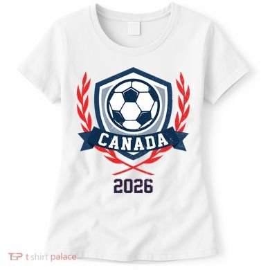 Canada 2026 Vintage Soccer Crest Women's T-Shirt
