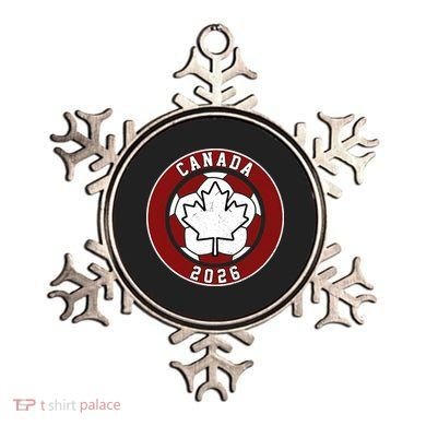 Canada 2026 Vintage Soccer Emblem Ornament
