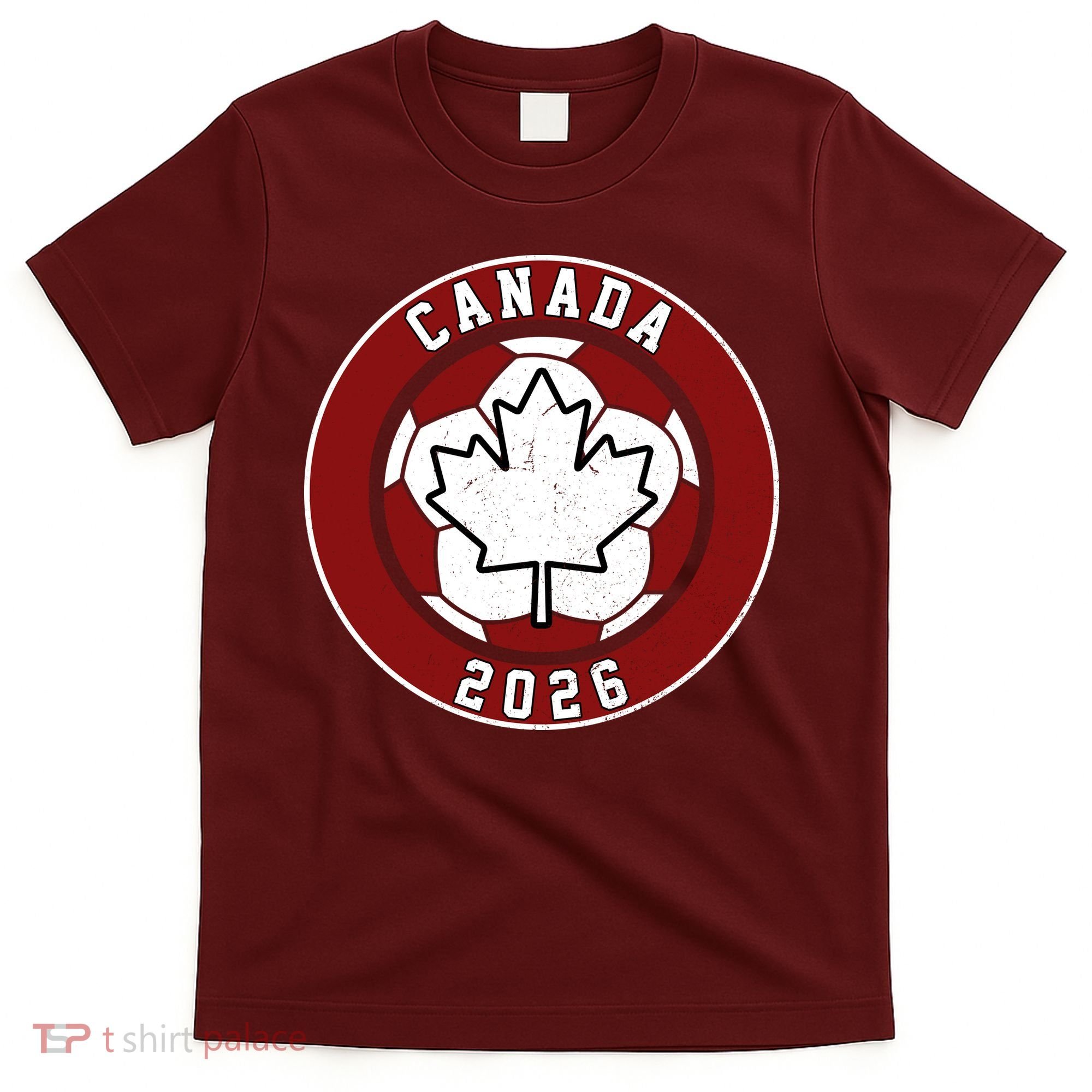 Canada 2026 Vintage Soccer Emblem T-Shirt