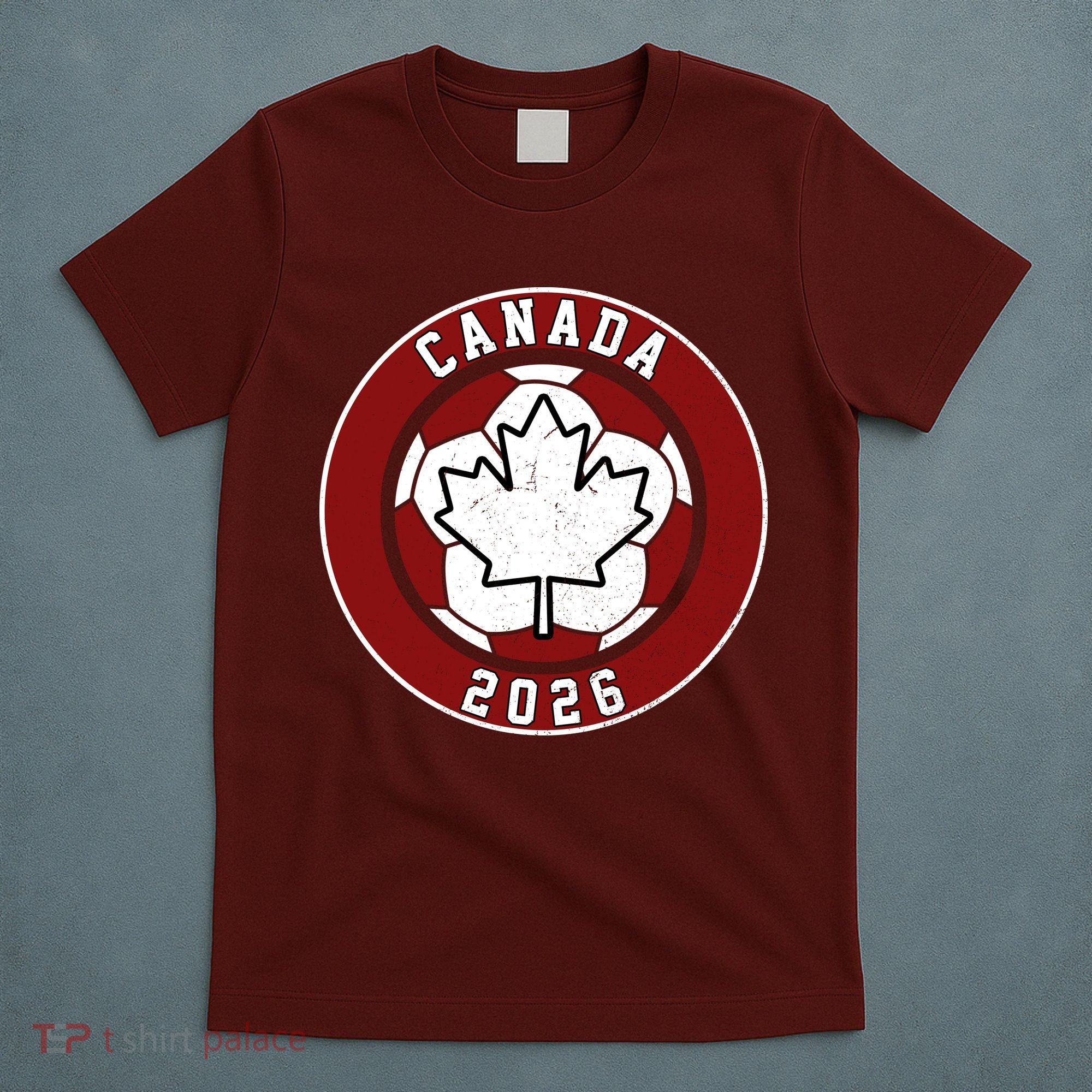 Canada 2026 Vintage Soccer Emblem T-Shirt