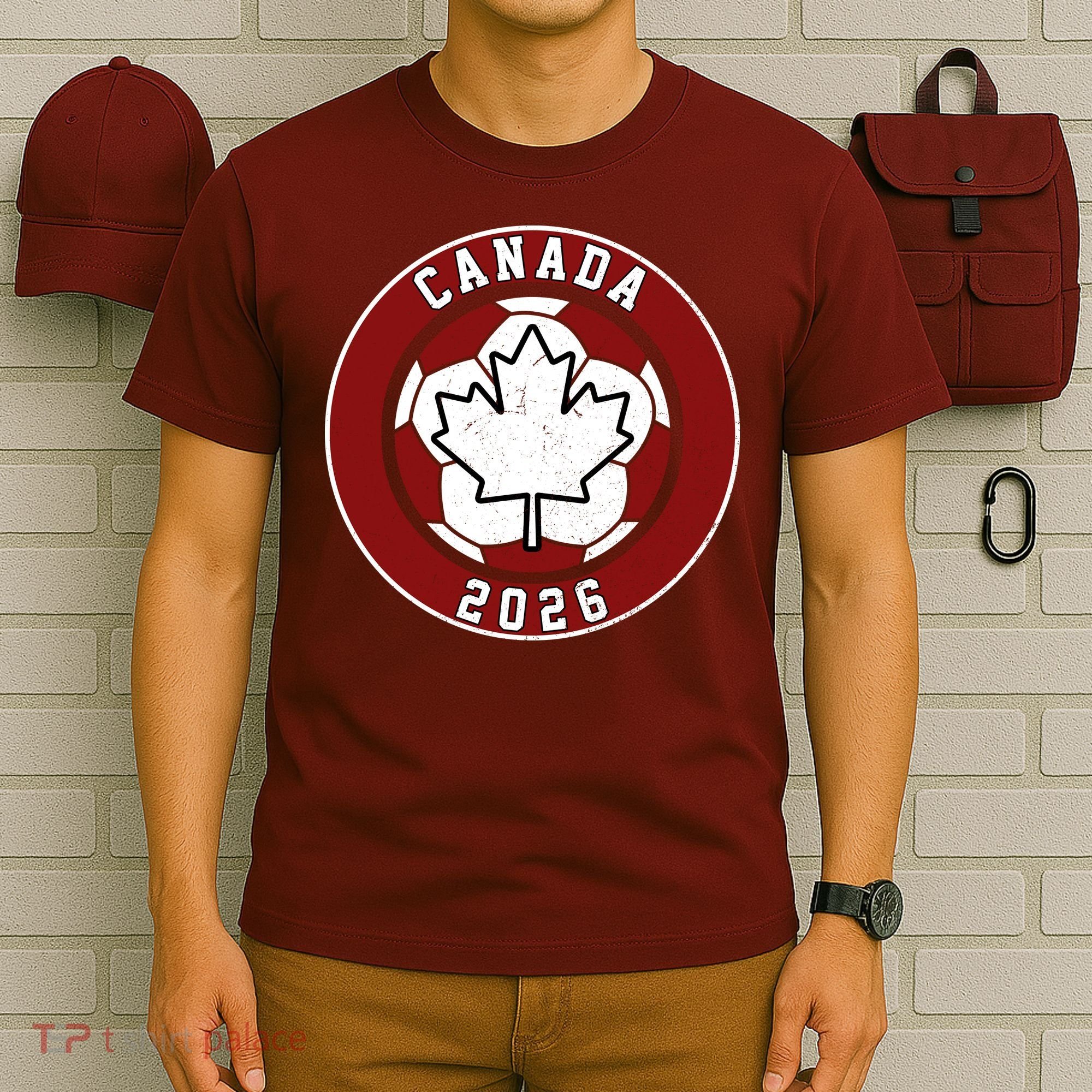 Canada 2026 Vintage Soccer Emblem T-Shirt