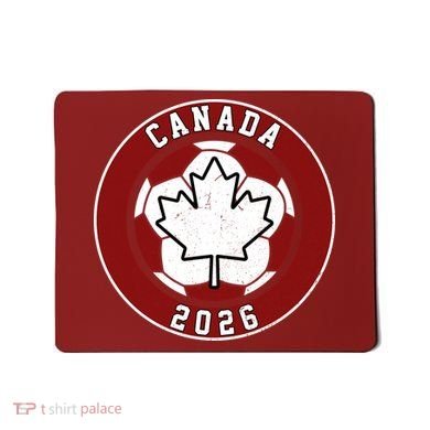 Canada 2026 Vintage Soccer Emblem Mousepad