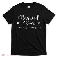 Cotton 2nd Wedding Anniversary Gifts Couples Him Her T-Shirt thumb 0
