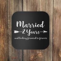 Cotton 2nd Wedding Anniversary Gifts Couples Him Her Coaster thumb 0