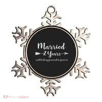 Cotton 2nd Wedding Anniversary Gifts Couples Him Her Ornament thumb 0