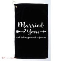 Cotton 2nd Wedding Anniversary Gifts Couples Him Her Golf Towel thumb 0
