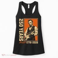 Celebrate 250 Years Of America Abraham Lincoln Women's Tank Top thumb 0