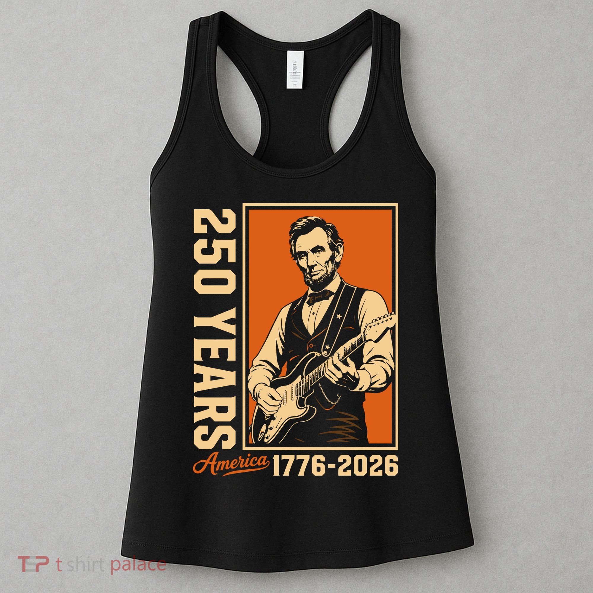 Celebrate 250 Years Of America Abraham Lincoln Women's Tank Top