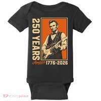 Celebrate 250 Years Of America Abraham Lincoln Baby Bodysuit thumb 0