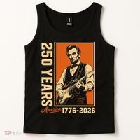 Celebrate 250 Years Of America Abraham Lincoln Tank Top thumb 2