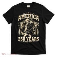 Celebrate 250 Years Of America George Washington Rocking Out T-Shirt thumb 0