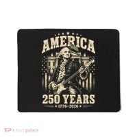 Celebrate 250 Years Of America George Washington Rocking Out Mousepad thumb 0