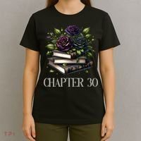 Chapter 30 30th Birthday Women Book Lovers Dark Romance  T-Shirt thumb 4