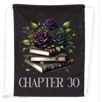 Chapter 30 30th Birthday Women Book Lovers Dark Romance  Drawstring Bag thumb 0