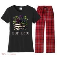 Chapter 30 30th Birthday Women Book Lovers Dark Romance  Women's Flannel Pajama Set thumb 0
