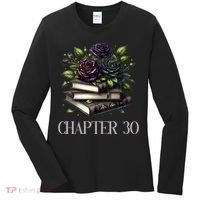 Chapter 30 30th Birthday Women Book Lovers Dark Romance  Women's Long Sleeve Shirt thumb 0