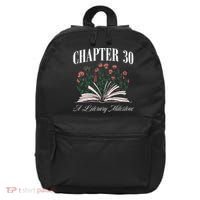 Chapter 30 A Literary Milestone Book Lover Hello 30 Gift 16 in Basic Backpack thumb 0