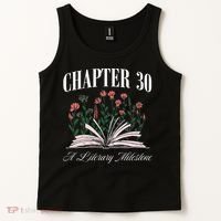 Chapter 30 A Literary Milestone Book Lover Hello 30 Gift Tank Top thumb 2