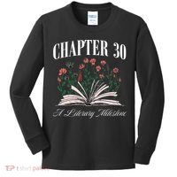 Chapter 30 A Literary Milestone Book Lover Hello 30 Gift Kids Long Sleeve Shirt thumb 0