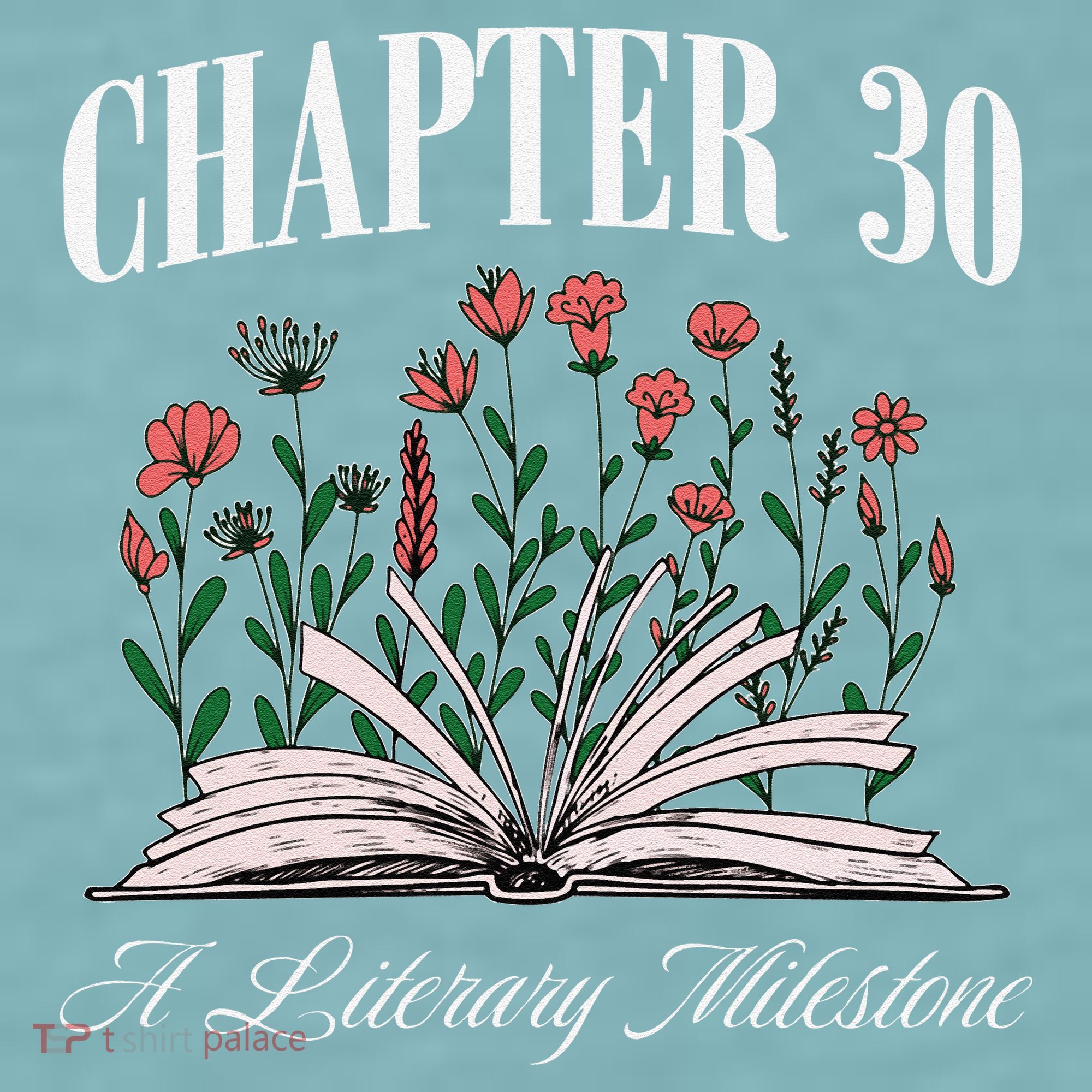 Chapter 30 A Literary Milestone Book Lover Hello 30 Gift Sueded Cloud Jersey T-Shirt