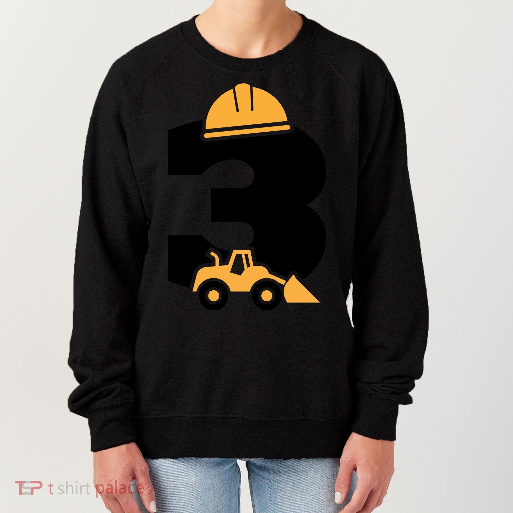  3rd Birthday Construction Gift For Birthday Boy Women's Sweatshirt