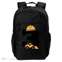  3rd Birthday Construction Gift For Birthday Boy Backpack thumb 0