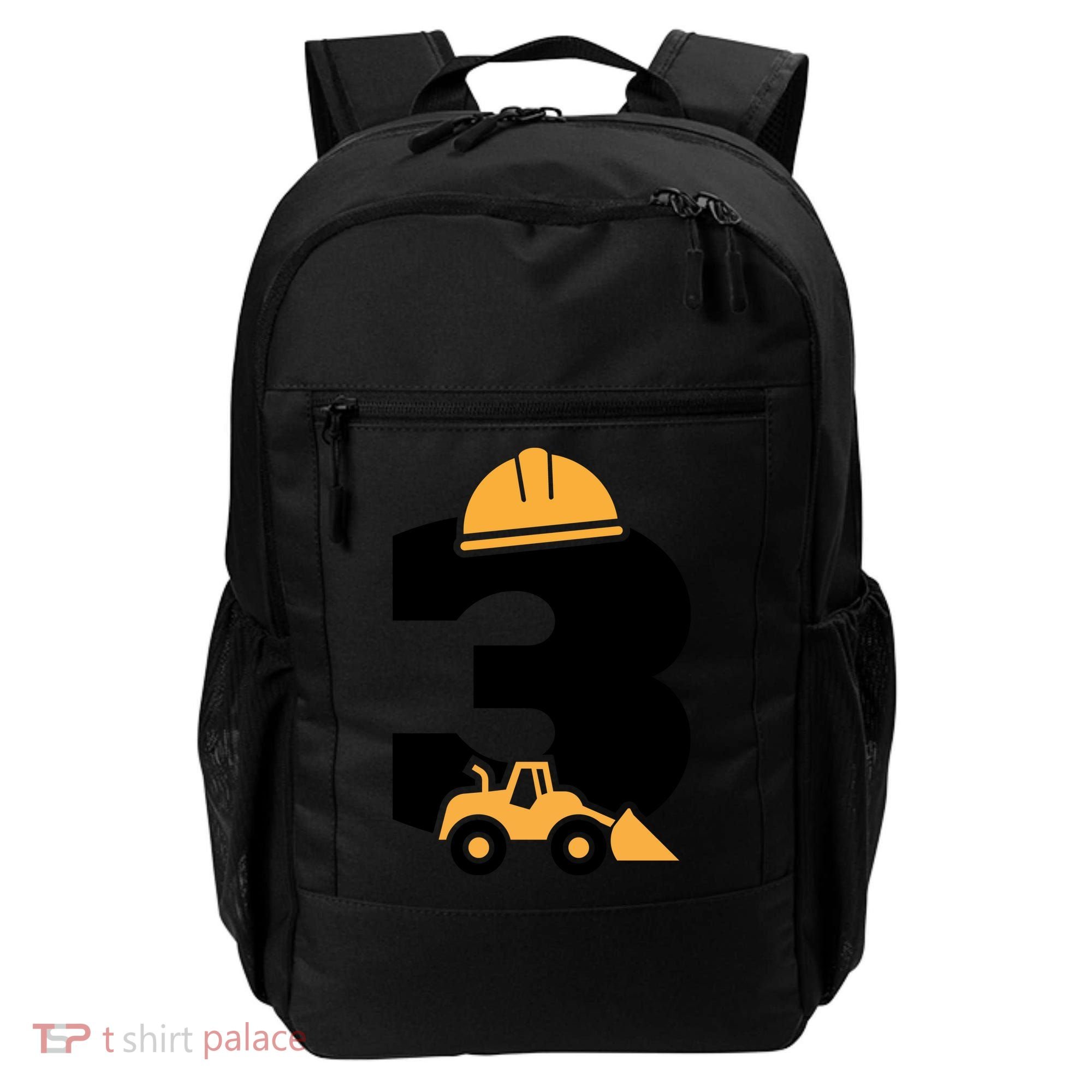  3rd Birthday Construction Gift For Birthday Boy Backpack