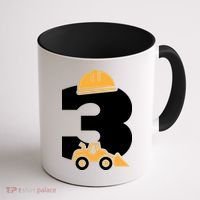  3rd Birthday Construction Gift For Birthday Boy Coffee Mug thumb 1