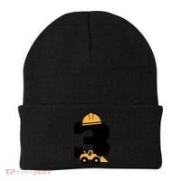  3rd Birthday Construction Gift For Birthday Boy Beanie thumb 0