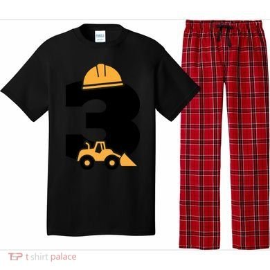  3rd Birthday Construction Gift For Birthday Boy Pajama Set