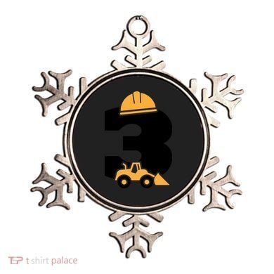  3rd Birthday Construction Gift For Birthday Boy Ornament