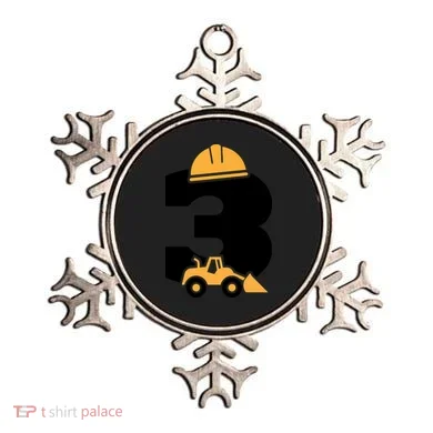  3rd Birthday Construction Gift For Birthday Boy Ornament