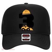  3rd Birthday Construction Gift For Birthday Boy Hat thumb 0