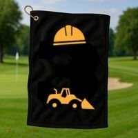  3rd Birthday Construction Gift For Birthday Boy Golf Towel thumb 1