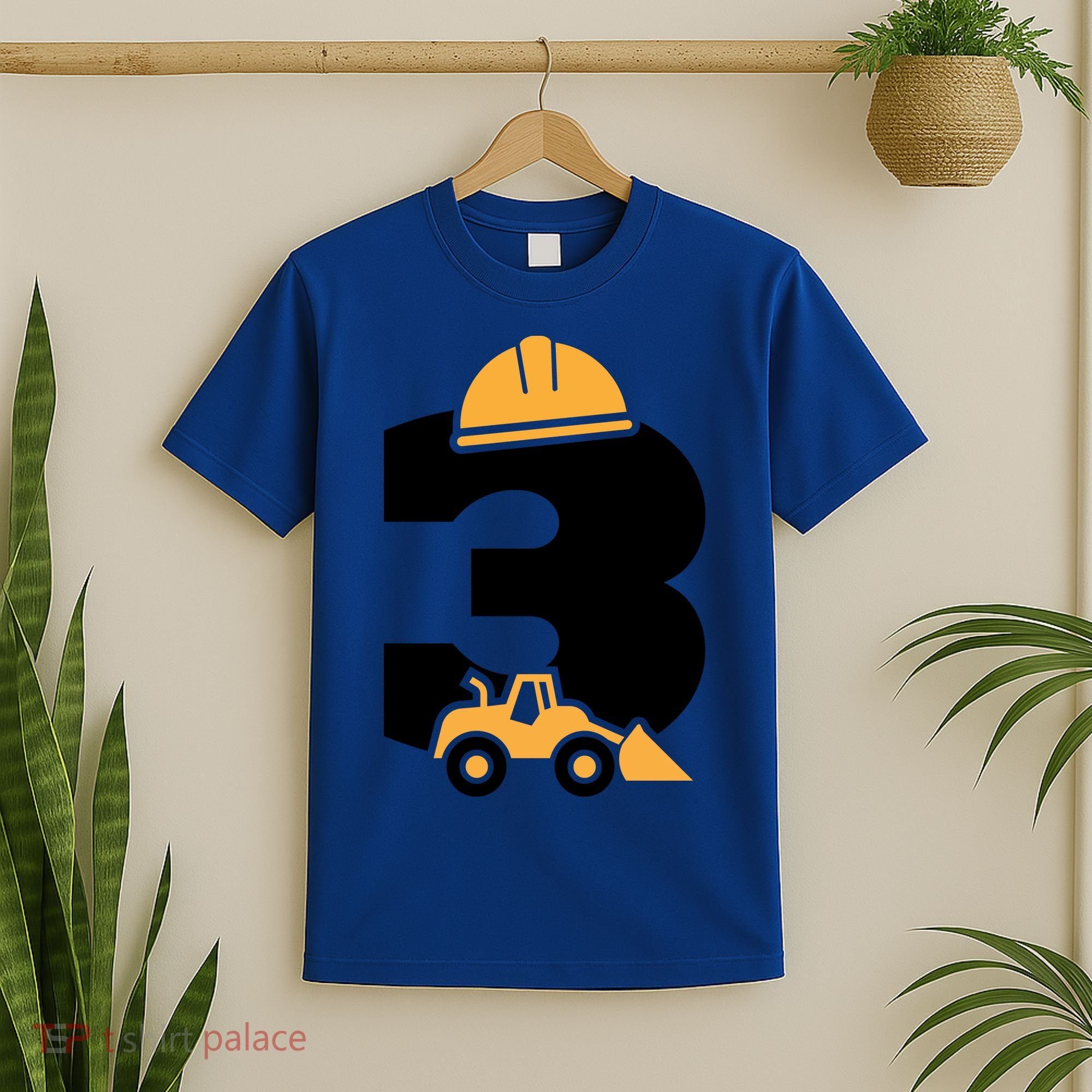  3rd Birthday Construction Gift For Birthday Boy T-Shirt