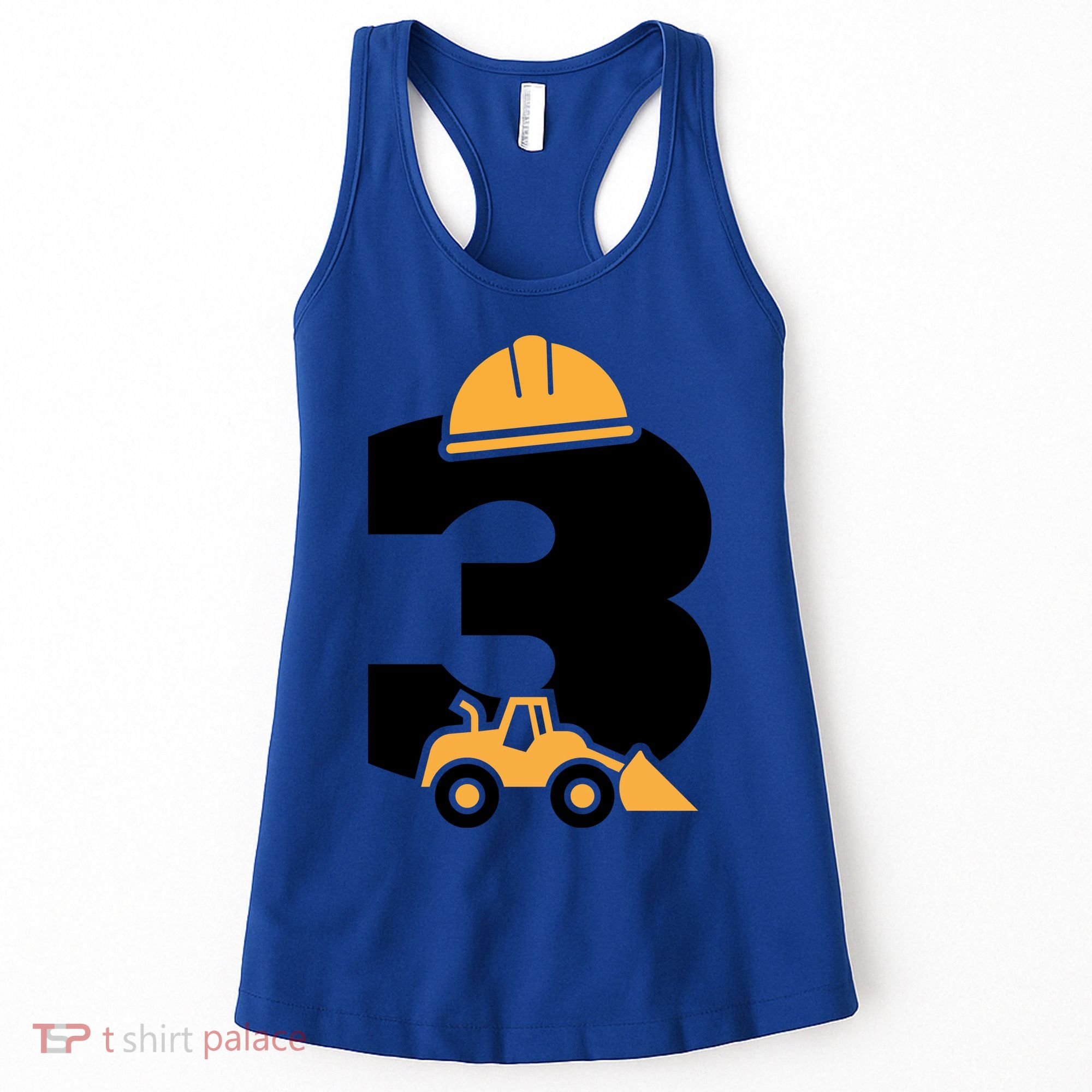  3rd Birthday Construction Gift For Birthday Boy Women's Tank Top