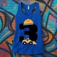  3rd Birthday Construction Gift For Birthday Boy Women's Tank Top thumb 3