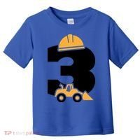  3rd Birthday Construction Gift For Birthday Boy Toddler T-Shirt thumb 0