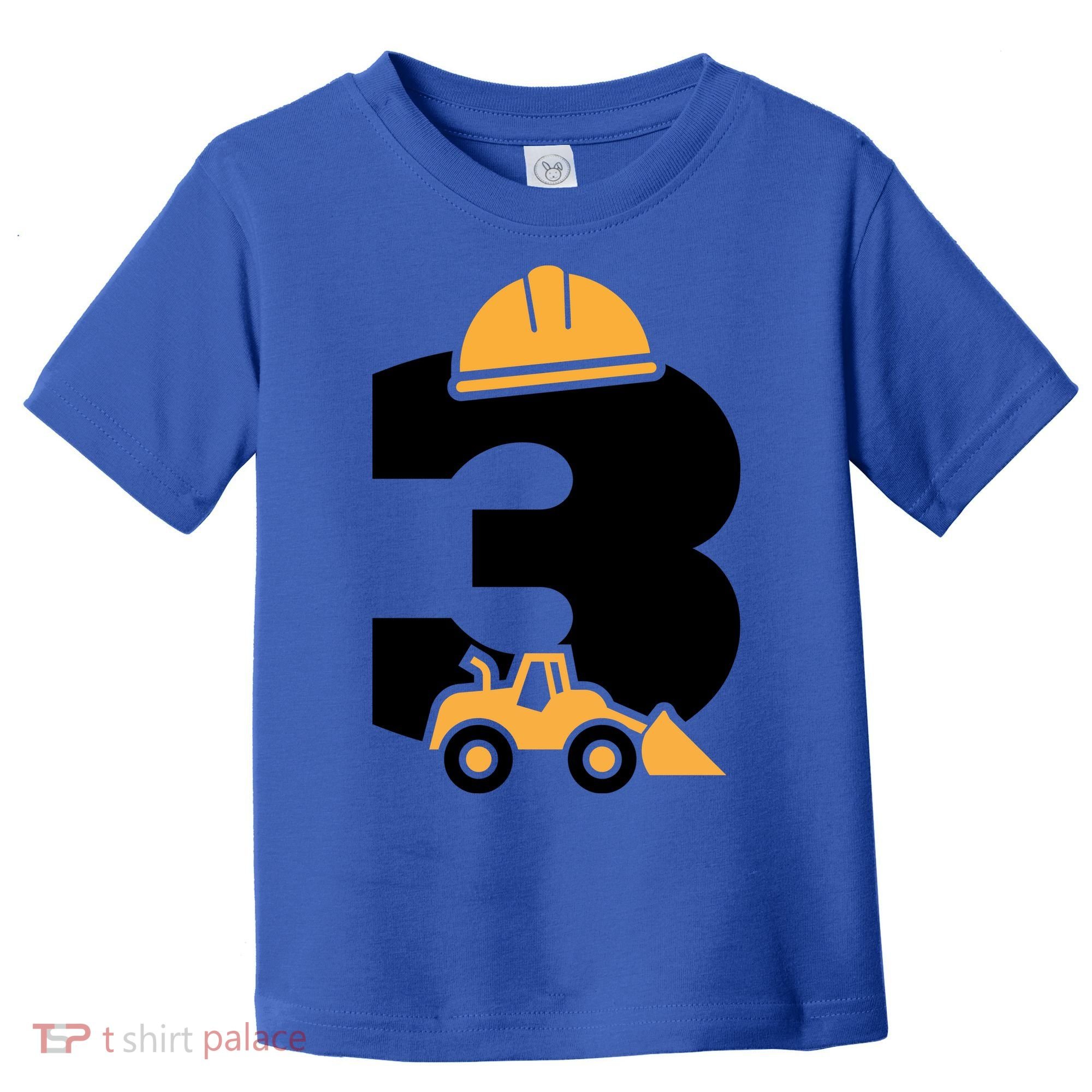  3rd Birthday Construction Gift For Birthday Boy Toddler T-Shirt