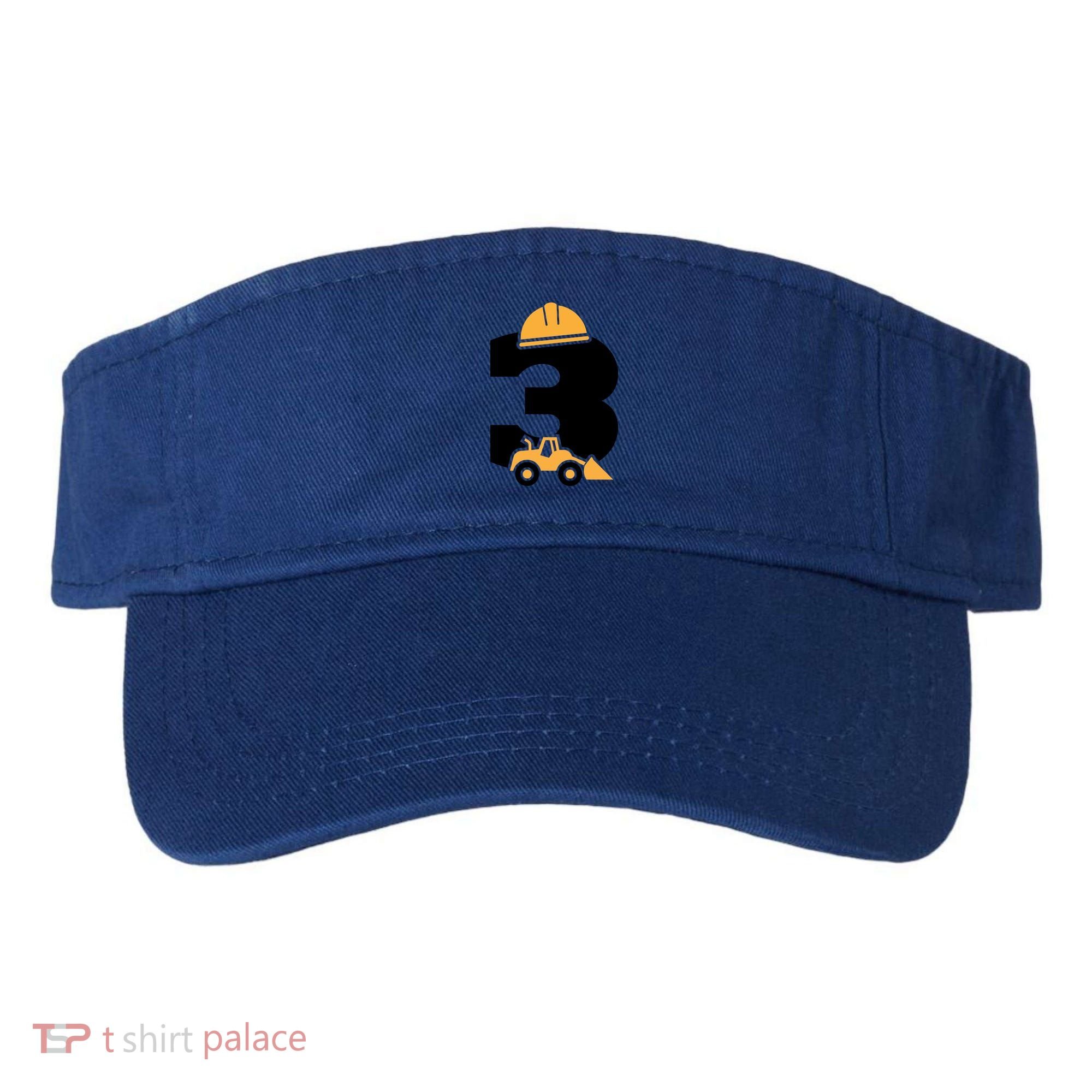  3rd Birthday Construction Gift For Birthday Boy Visor