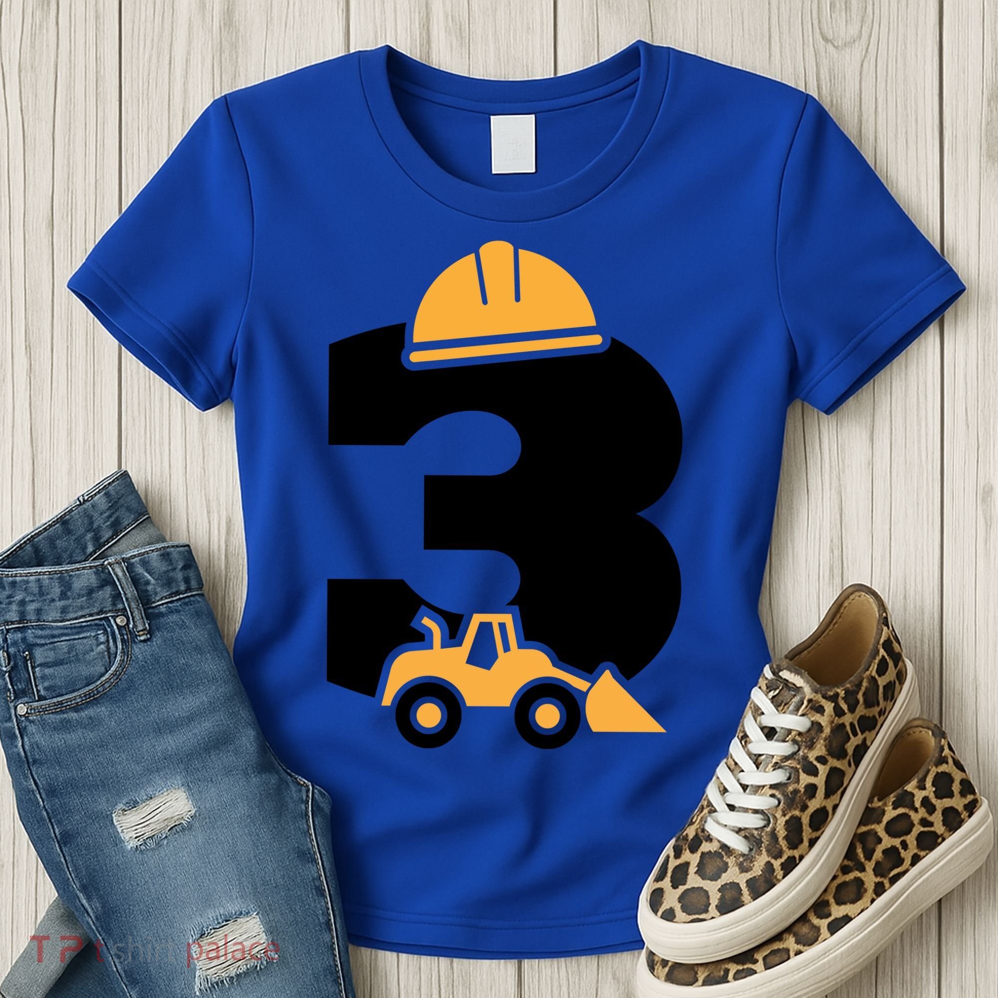  3rd Birthday Construction Gift For Birthday Boy Women's T-Shirt