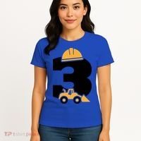  3rd Birthday Construction Gift For Birthday Boy Women's T-Shirt thumb 4