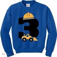  3rd Birthday Construction Gift For Birthday Boy Kids Sweatshirt thumb 0