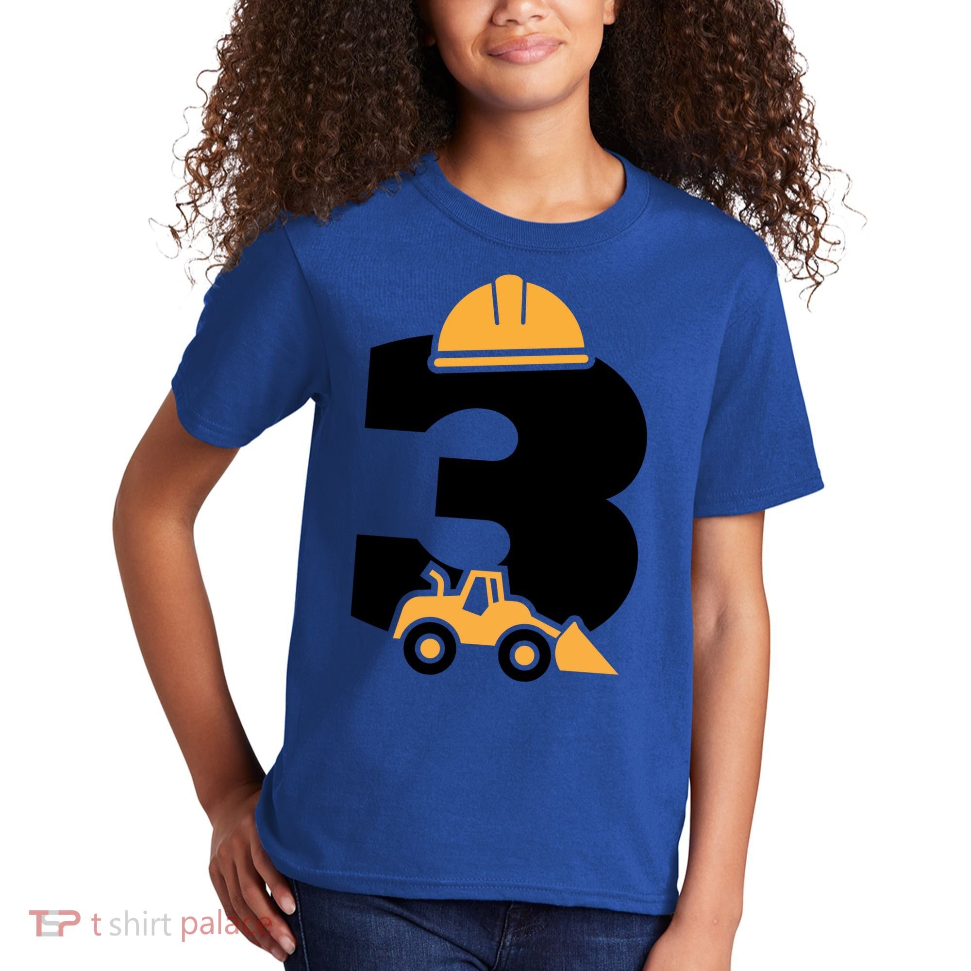 3rd Birthday Construction Gift For Birthday Boy Kids T-Shirt