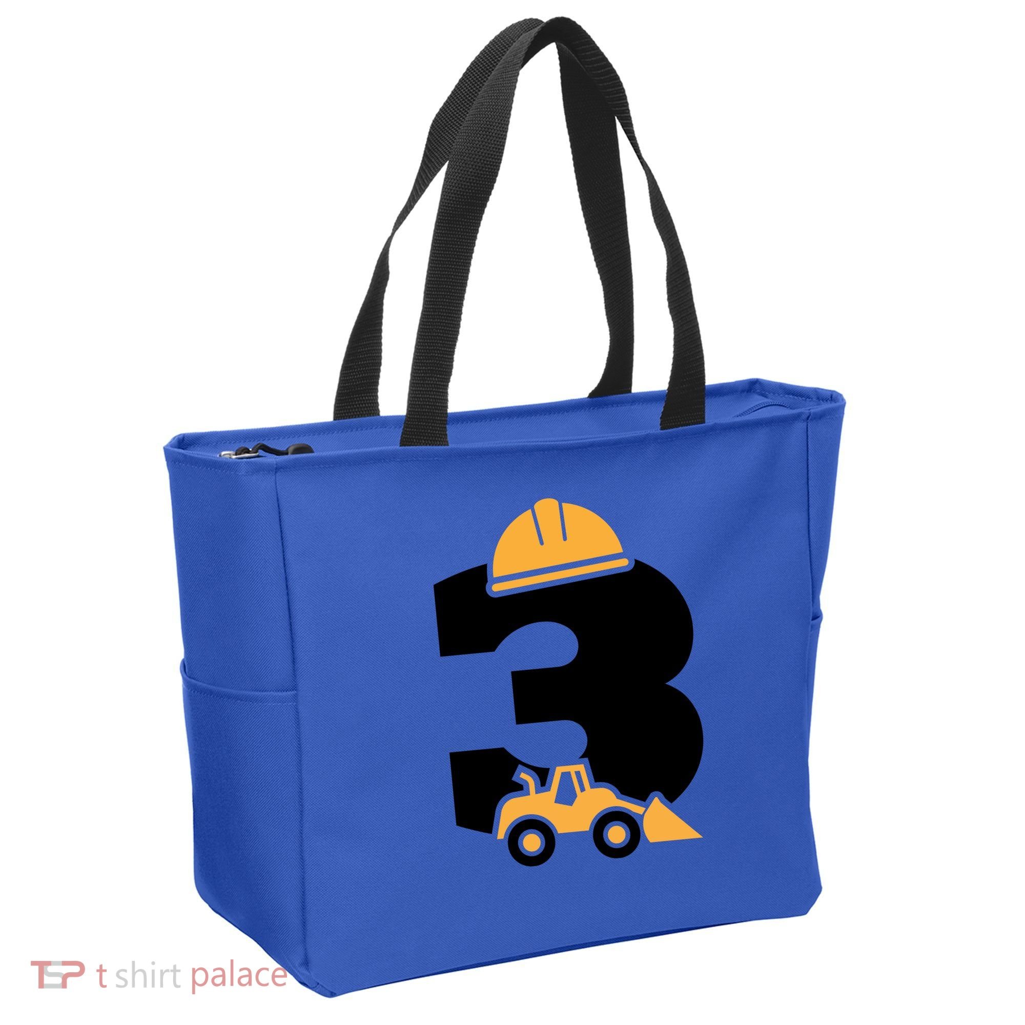  3rd Birthday Construction Gift For Birthday Boy Tote Bag