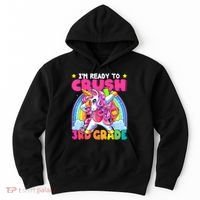 Crush 3rd Grade Dabbing Unicorn Back To School Girl Gift Hoodie thumb 0